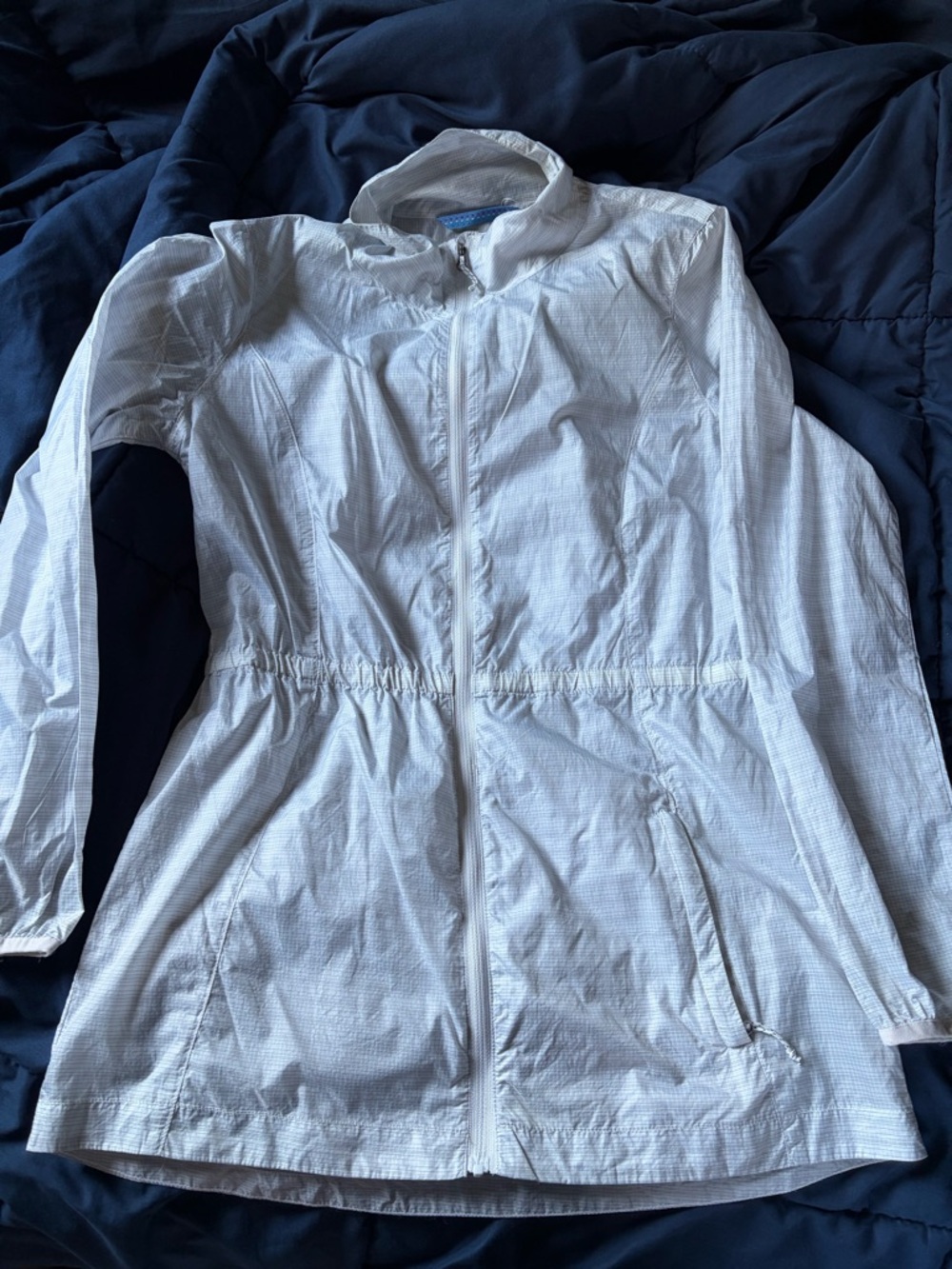 Mountain Khakis Light Gray Plaid Hooded Jacket